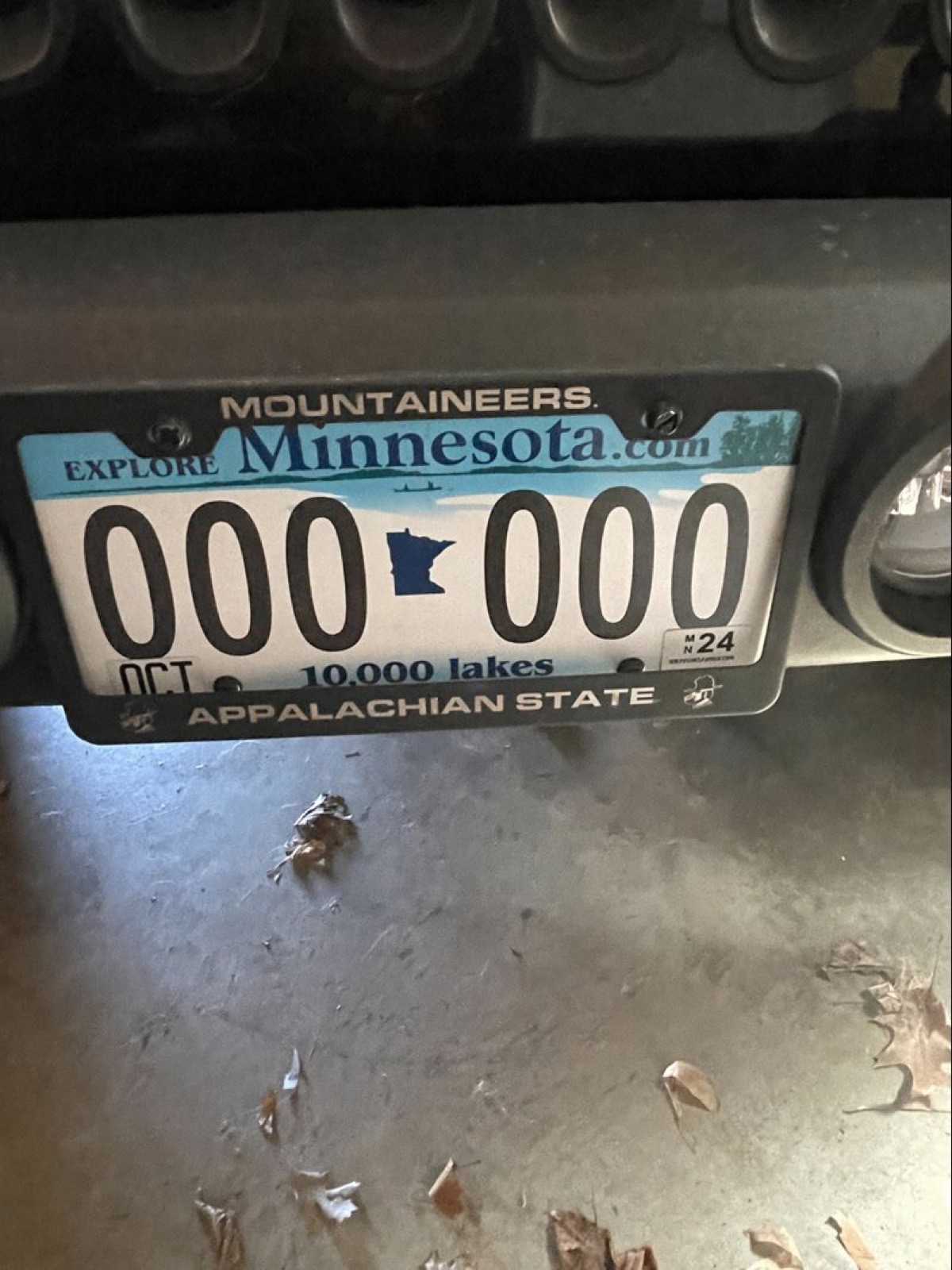 License Plate Frame signal preview